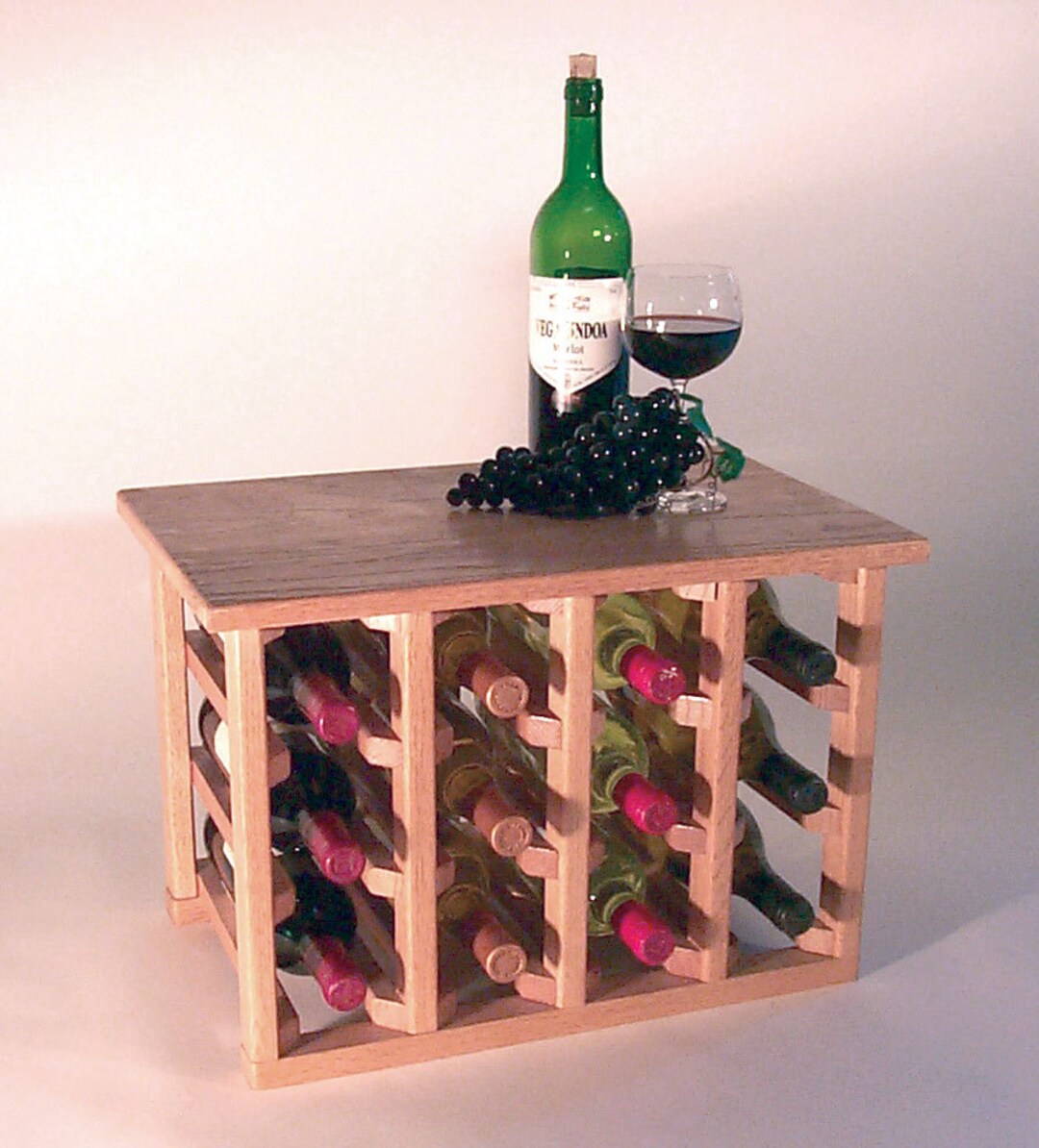 12 Bottle Table Model Wine Rack - Etsy