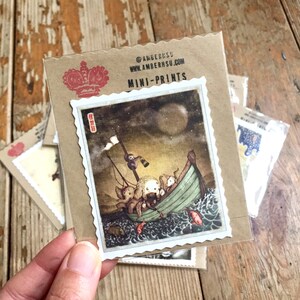 Miniprint coupé à la main: Sea Circus Friends!