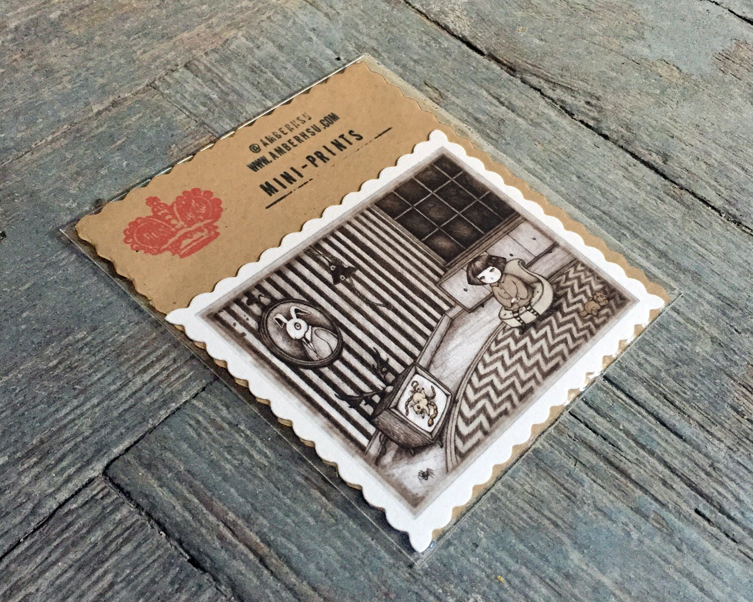 Miniprint: the Wandering Thread - Etsy