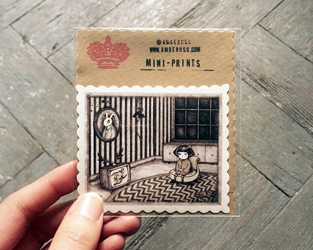 Miniprint: the Wandering Thread - Etsy
