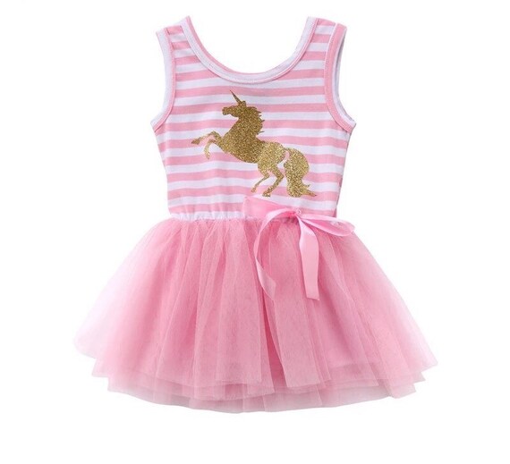 pink unicorn tutu dress