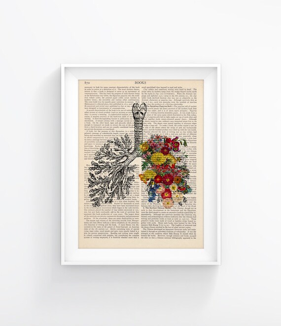 Vintage Book Print Art Wall decor Art Page Decorative Art Book Etsy