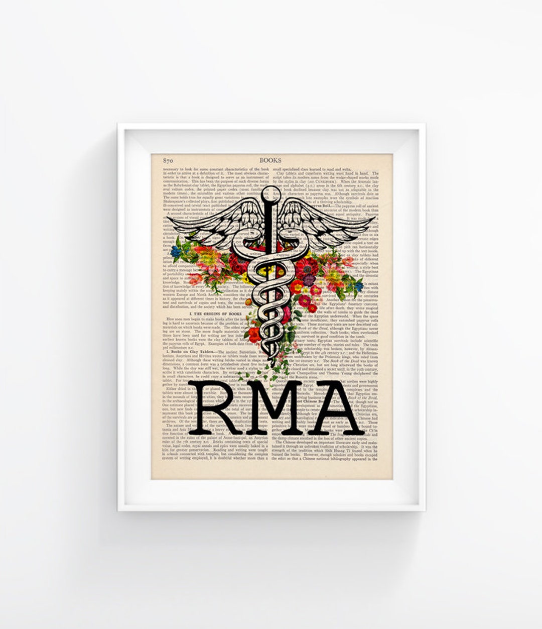 RMA Medical Assistant Caduceus Medical Symbol Nursing - Etsy