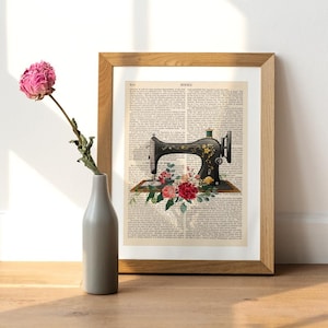 Sewing Machine Print, Craft Room Art, Gift For Seamstress, Craft Room Decor, Sewing Wall Art, Sewing Room Decor