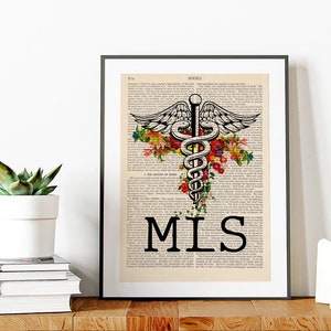 Medizinischer Laborwissenschaftler, MLS Caduceus Medizinischer Druck, Klinischer Laborwissenschaftler, Geschenk des medizinischen Beruf