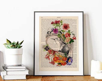 Fetus in Womb Print, Expecting mom gift, Pregnancy Gift, Pregnancy Art, Mum To Be, Baby Art, Baby Announcement