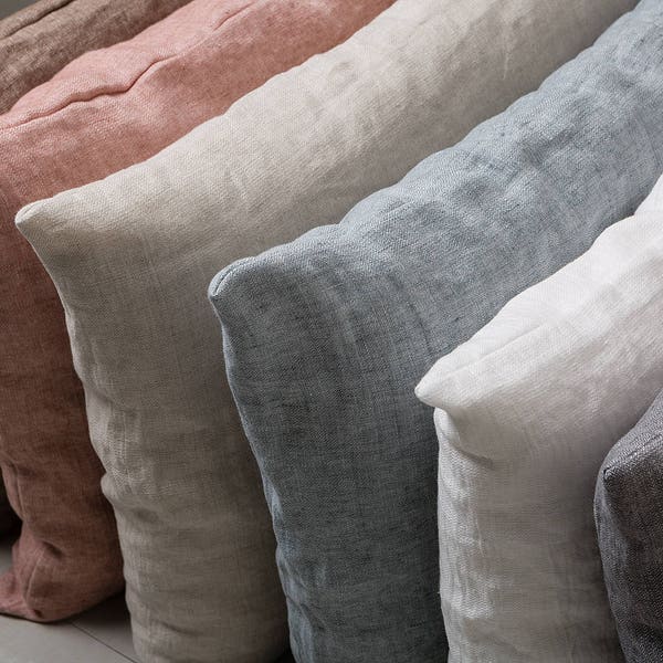 Linen pillowcase-Stone washed Linen pillow cover- Linen pillow sham.