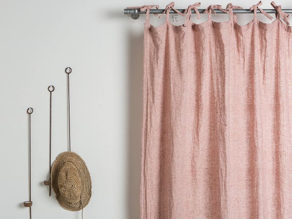 Linen Curtain-Linen Panels-Linen drapes-Washed Linen Curtaines- Linen Curtain-Linen Panel-Width 55''(140cm) x Custom length.