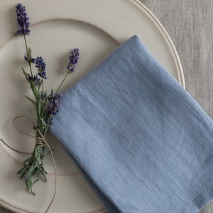 Linen Napkins Set of 4-6-8 Washed linen napkins 16.5x16.542x42cm Wedding linen napkins-Linen table-cloth napkins image 5