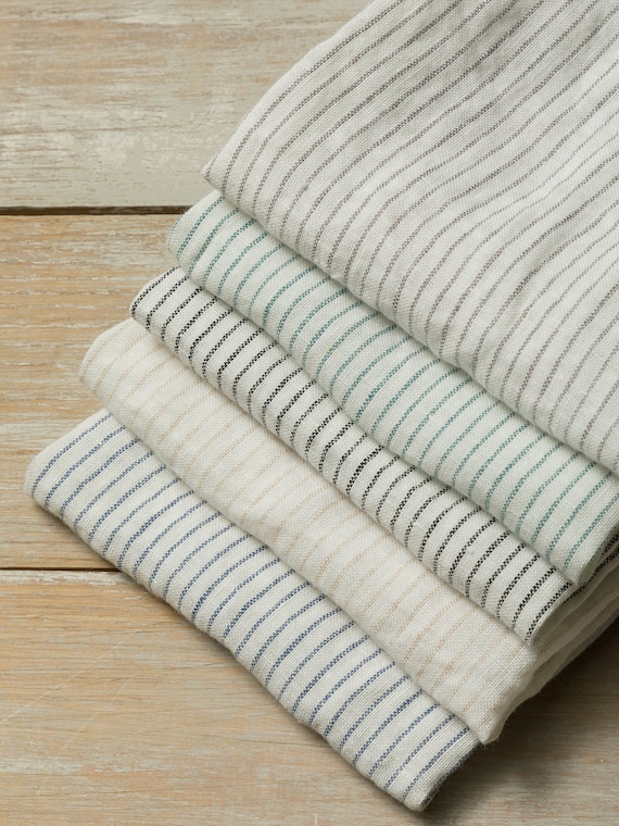 Linen Table Runner- Striped linen table runners-Stonewashed Linen Table Runner- Linen Table Decor-Linen Gift