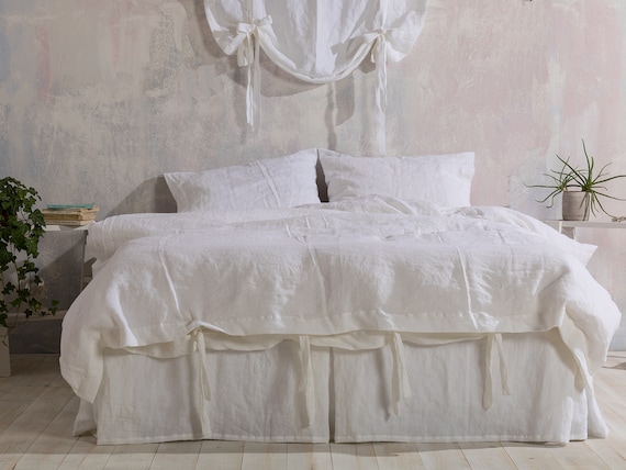 Linen Duvet Cover- White Washed Linen Duvet Cover-Linen bedding-Linen duvet cover-Available in any size.