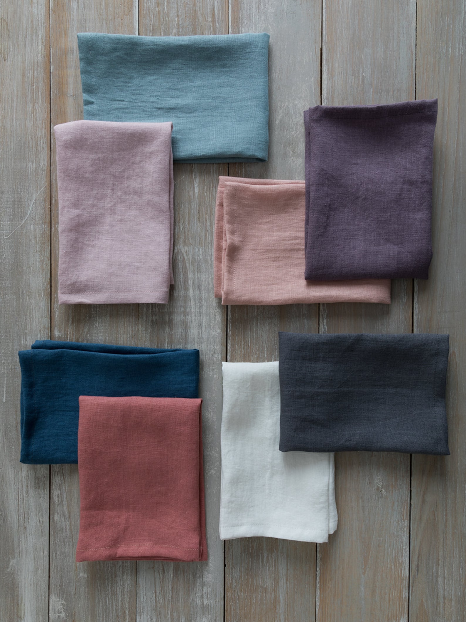 Linen Napkins Set of 468 Washed Linen Napkins Etsy
