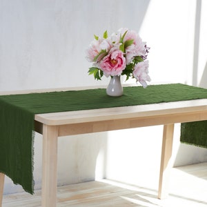 Linen Table Runner-Table runners-Stonewashed Heavy Linen Table Runner- Linen Table Decor-Linen Gift