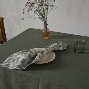 Washed Linen Napkins, Set of 4-6-8 Washed Linen napkins in dark grey -dining napkins 16.5’’x16.5’’(42x42cm)Wedding linen napkins