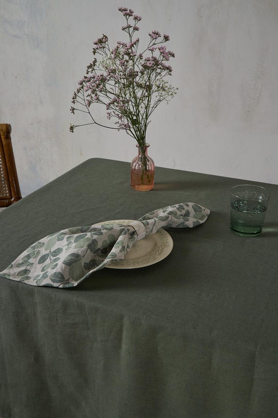 Washed Linen Napkins, Set of 4-6-8 Washed Linen napkins in dark grey -dining napkins 16.5’’x16.5’’(42x42cm)Wedding linen napkins