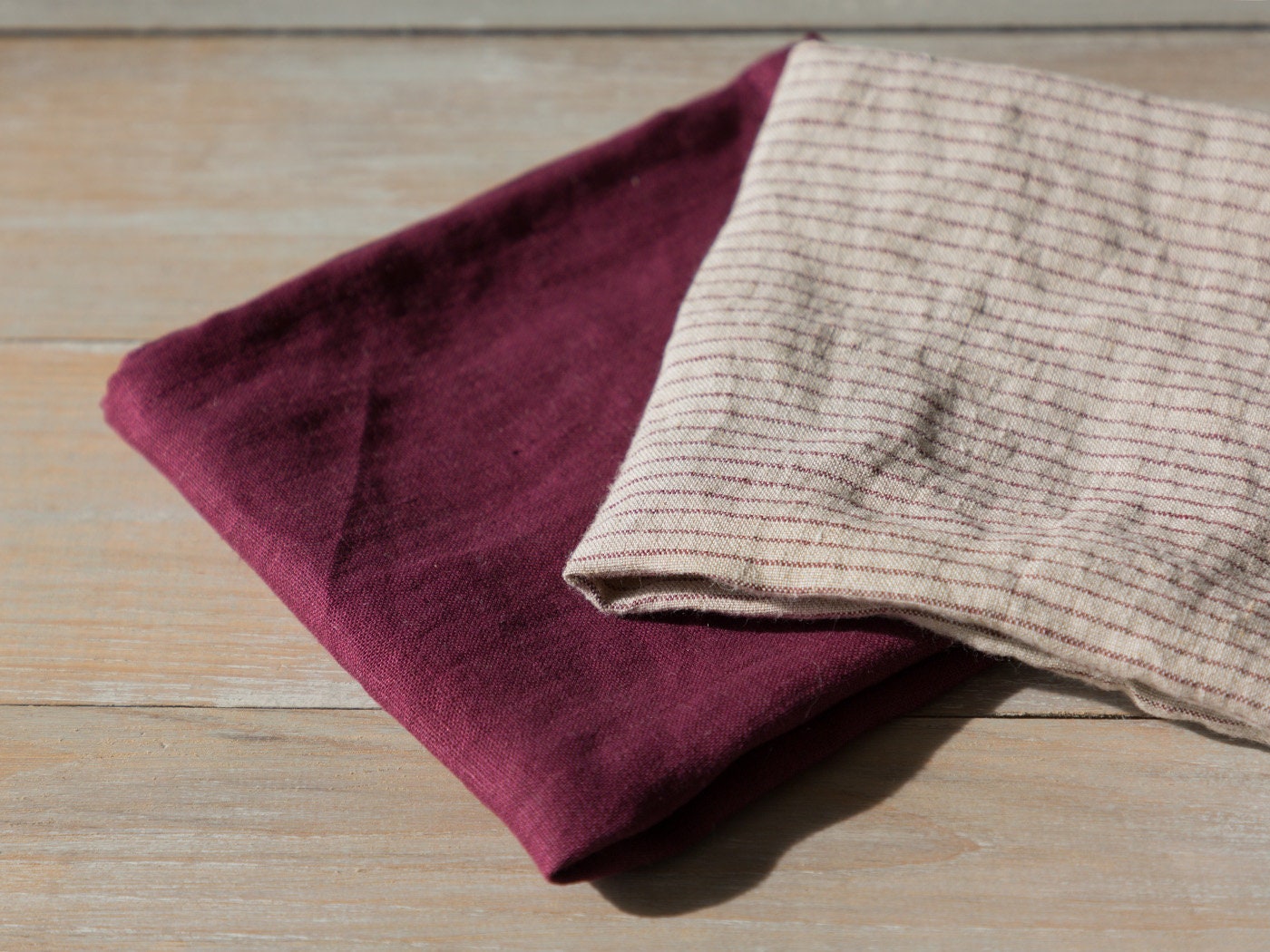 Linen Napkins Set of 468 Washed natural linen napkins 16.5’’x16.5