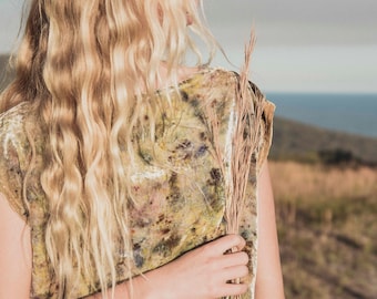 Silk Velvet Cosmos Dress - Eco  Dyed