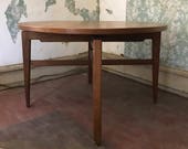 MCM Table Jens Risom Game Table Revolving Top Mid Century Designer Furniture