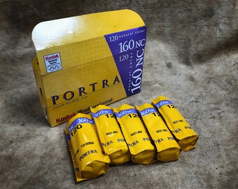 5 Pack of Kodak Portra 160nc 120 Color Negative Film // Expired Dec 2002