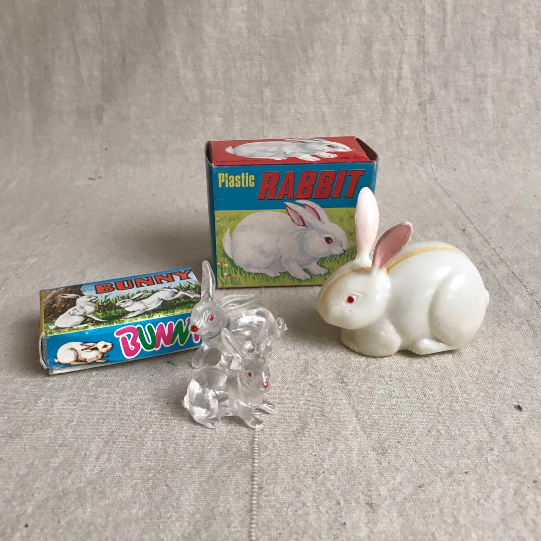 Buy Toy Bunnies Wind up Toy Rabbit With Box // Easter Basket Online in