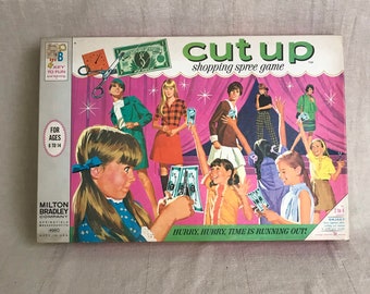 Vintage 'Cut Up' Shopping Spree Board Game, 1968, Milton Bradley