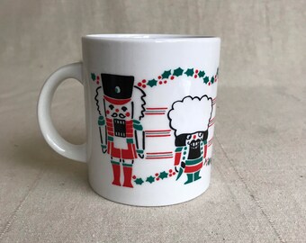 Nutcracker Mug Christmas Graphic Coffee Cup 80s