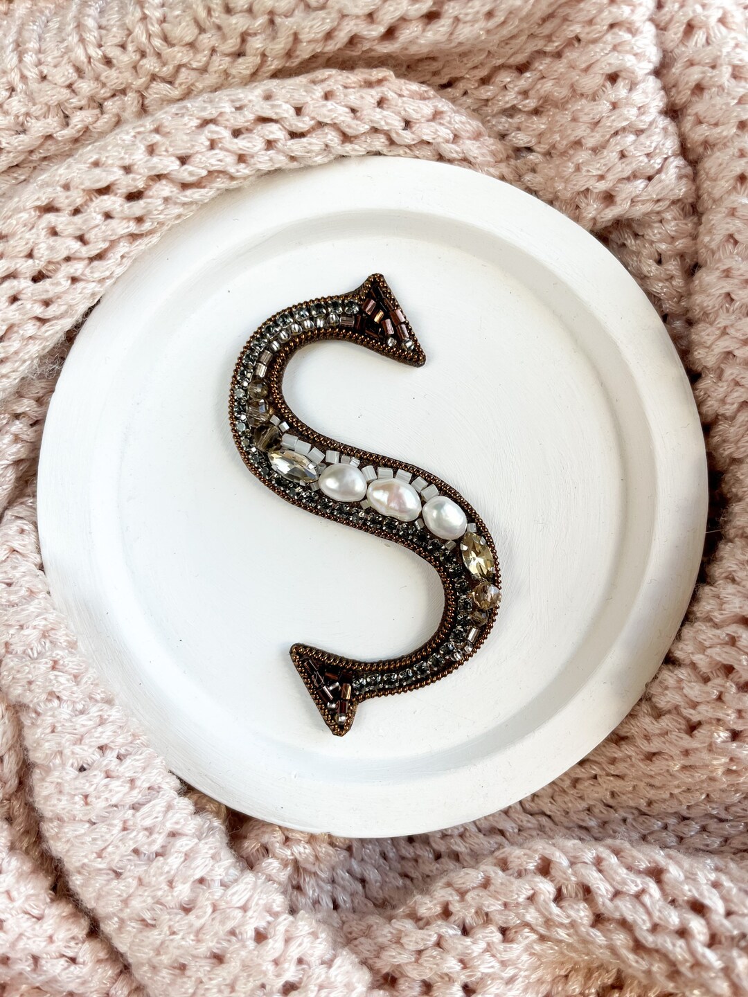 Tres Chic Silver Letter 