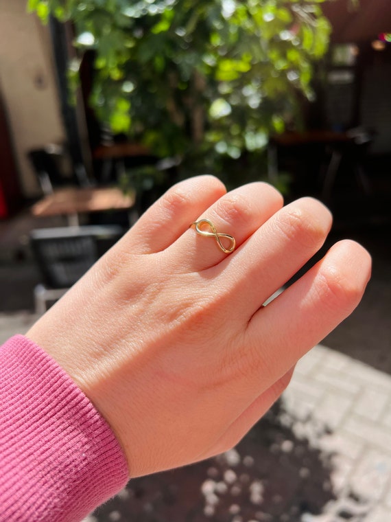 Dainty infinity best sale ring