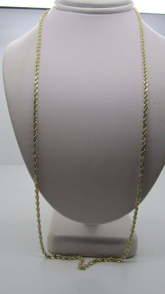 Buy 14K Pretty Yellow Gold Rope Chain 22 Inches Grams 3mm