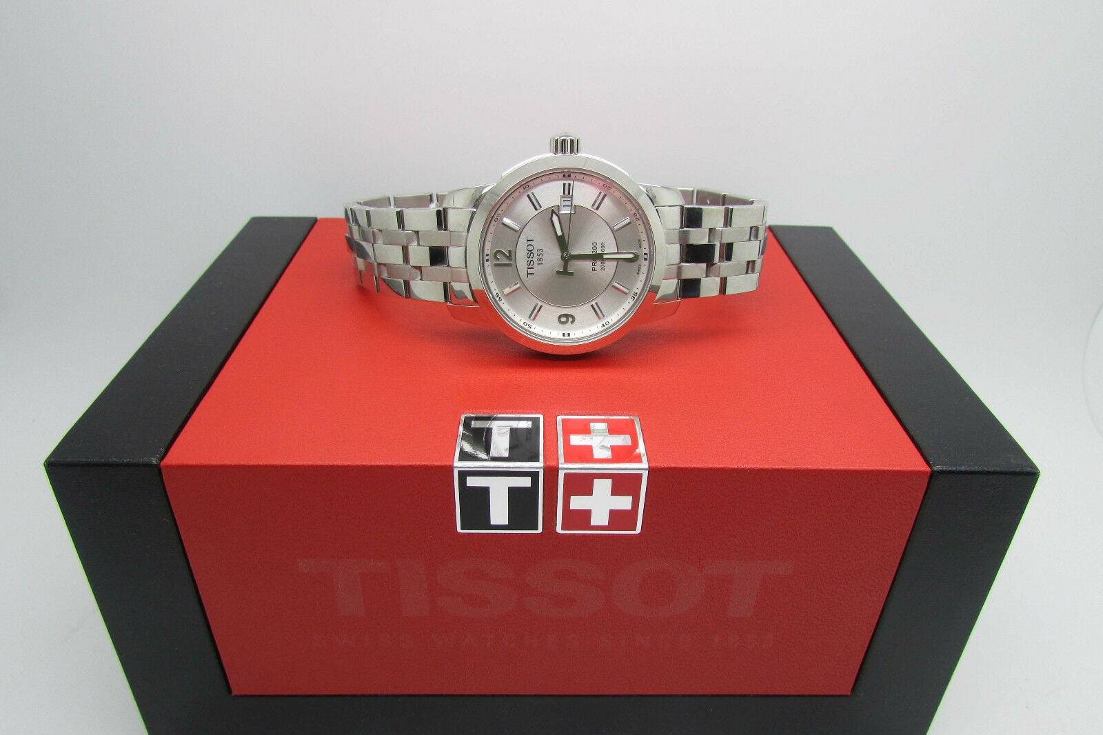 Tissot Men s T0144101103700 Prc 200 Silver Dial Stainless Steel