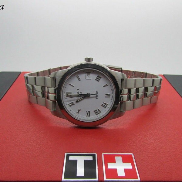 Tissot Heren 1853 Pr 50 J376/476 Roestvrij Stalen Armband Horloge 36Mm Kalender