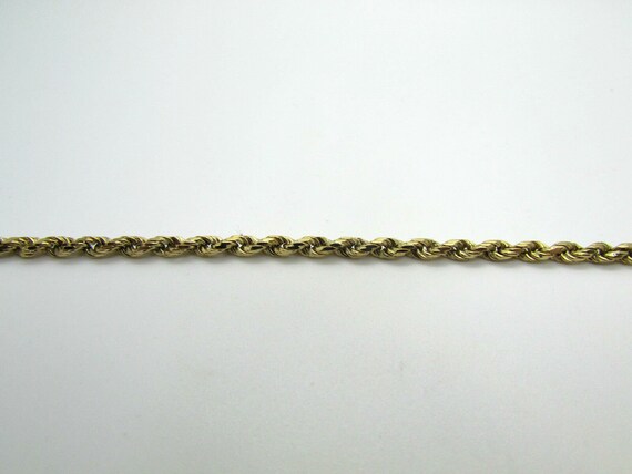 14K 美しいイエローゴールド ロープチェーン ブレスレット - Etsy 日本
