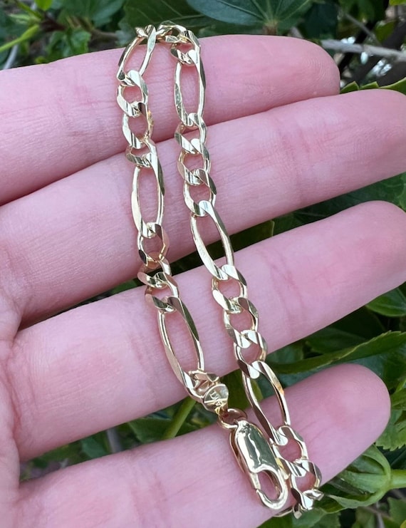 14kt sale figaro bracelet