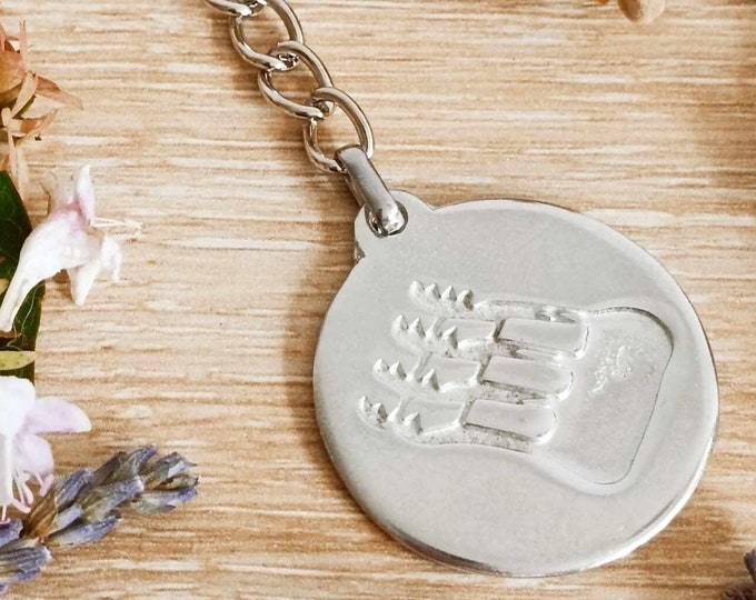 Tinplate key ring - Razeteur hook - model of your choice
