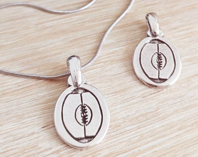 Pendant "Rugby" silver finish 925 - with or without chain