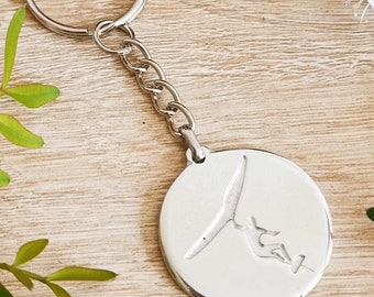 Tinplate key ring - Wingfoil (Man) - model of your choice