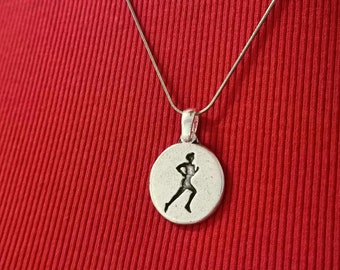 Running / Running / athletics pendant - With or without 42cm stainless steel chain