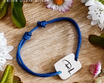 Wingfoil Bracelet - 925 silver finish tinplate - Rectangle 15x19mm