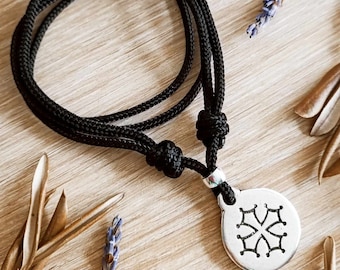 Occitan Cross Necklace - with Paracord cord - Choice of cord model and color