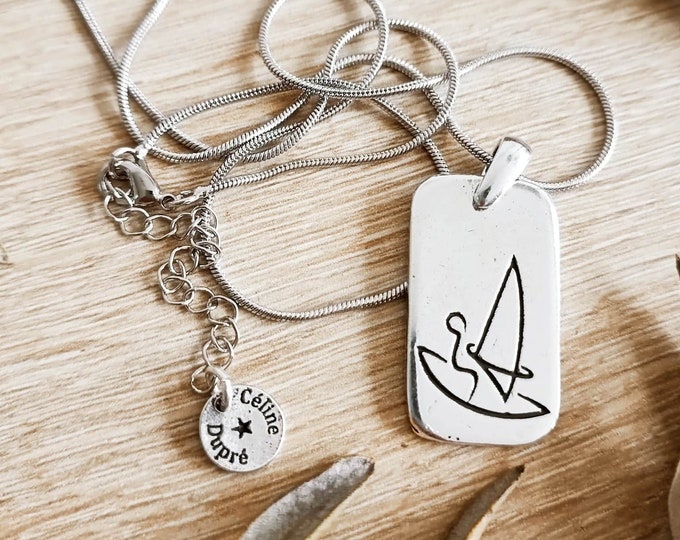 Windsurf/Windsurf necklace - different models to choose from with or without chain - 925 silver finish
