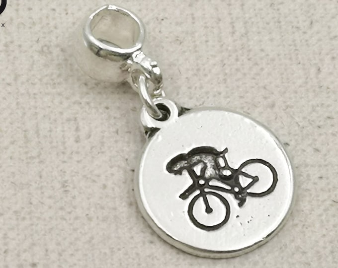 Charm's "Bike" bracelet - ø16mm Tin finish 925 sterling silver