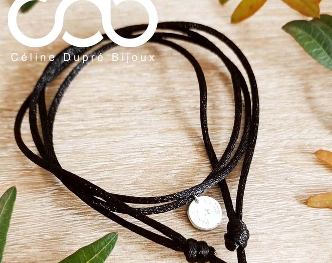 Adjustable "Mountain" necklace with pendant of your choice