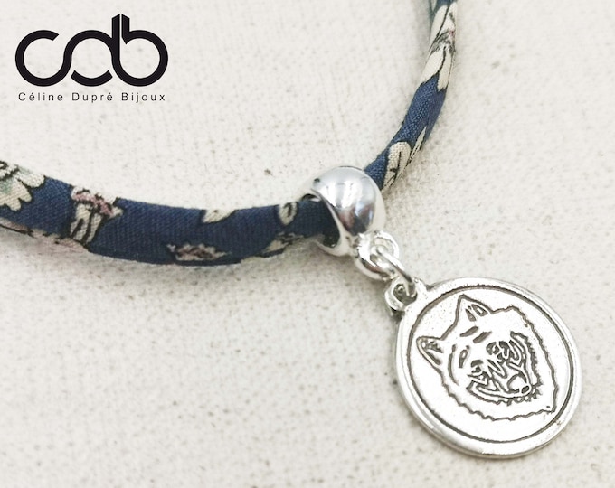 Charm's "Wolf" - silver finish 925 - 16mm (sold without cord)