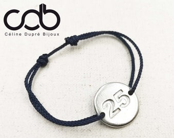 Bracelet "25" - raw tin