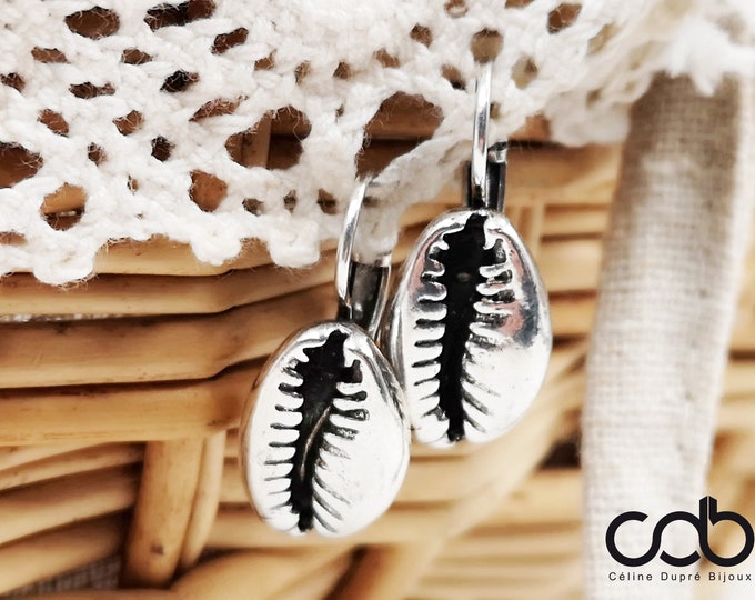 Cauri/ Shell earrings with sleepers