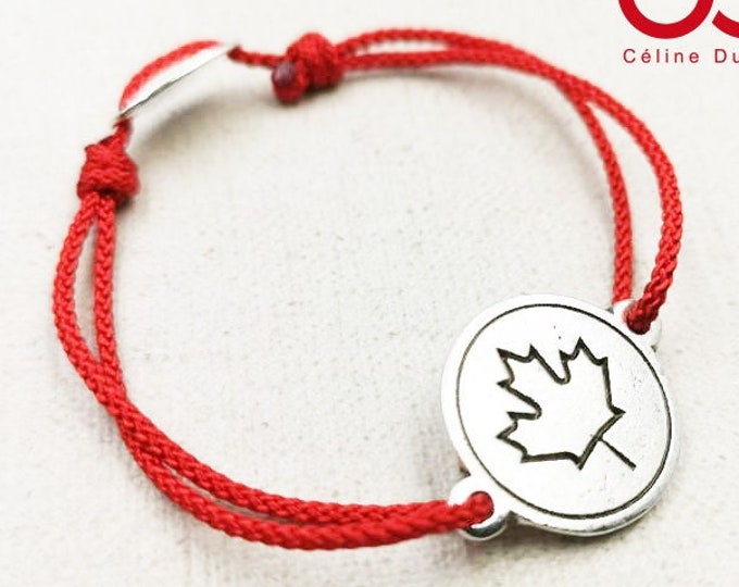 "Canada" bracelet 925 silver finish - ø18mm