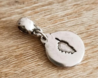 Charm's - Corsica hollow ø16mm - for bracelet - 925 silver finish - (without cord)