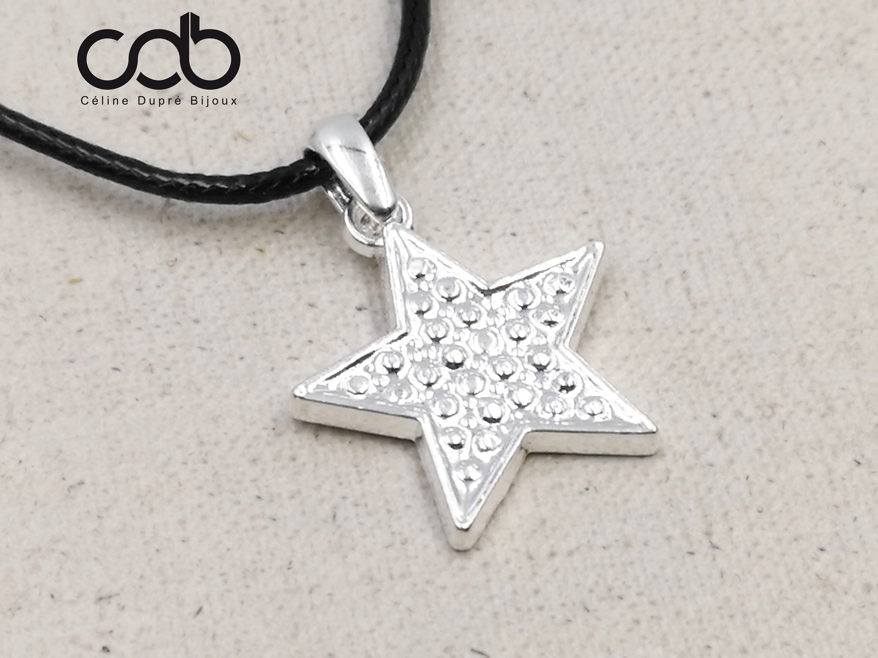 choice of color cord Adjustable Snowflake Tin finish necklace 925 Silver