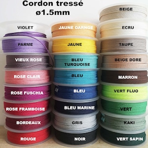 Luxury replacement cord for bracelets and necklaces - ø1.5mm