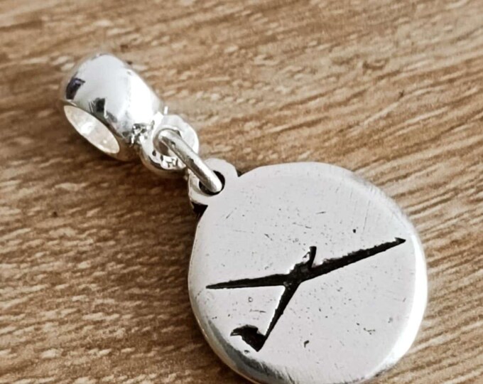 Charm's Glider - round medal ø17mm - Made in France